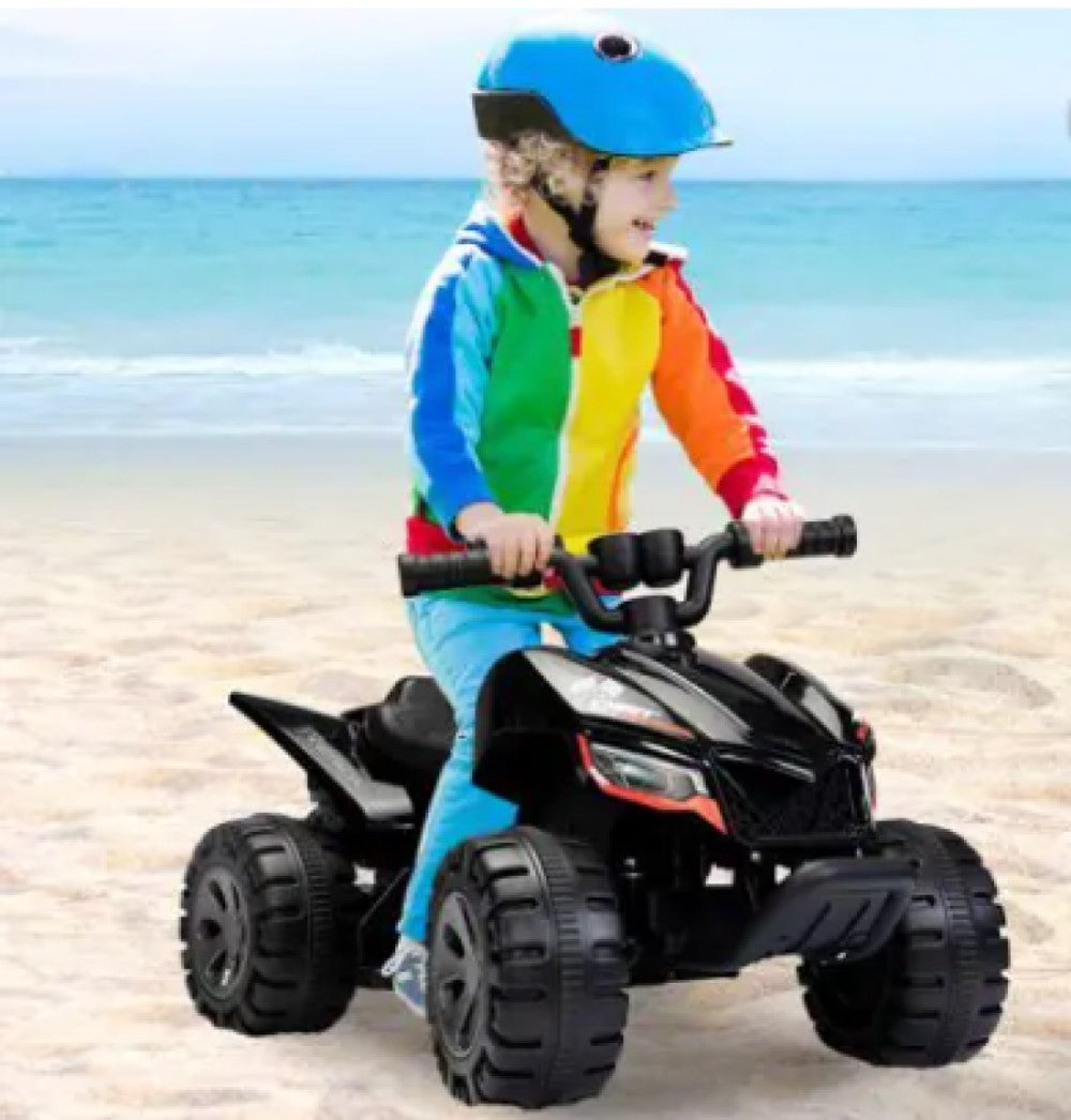 Tobbi 6V Electric Kids Ride on ATV Battery Powered Toy 4 Wheeler Quad Car, Gerbil Series - Black