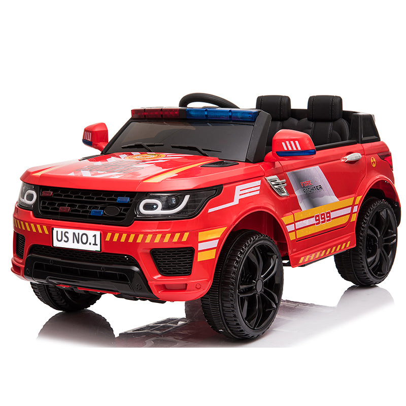 12 volt police car ride on red