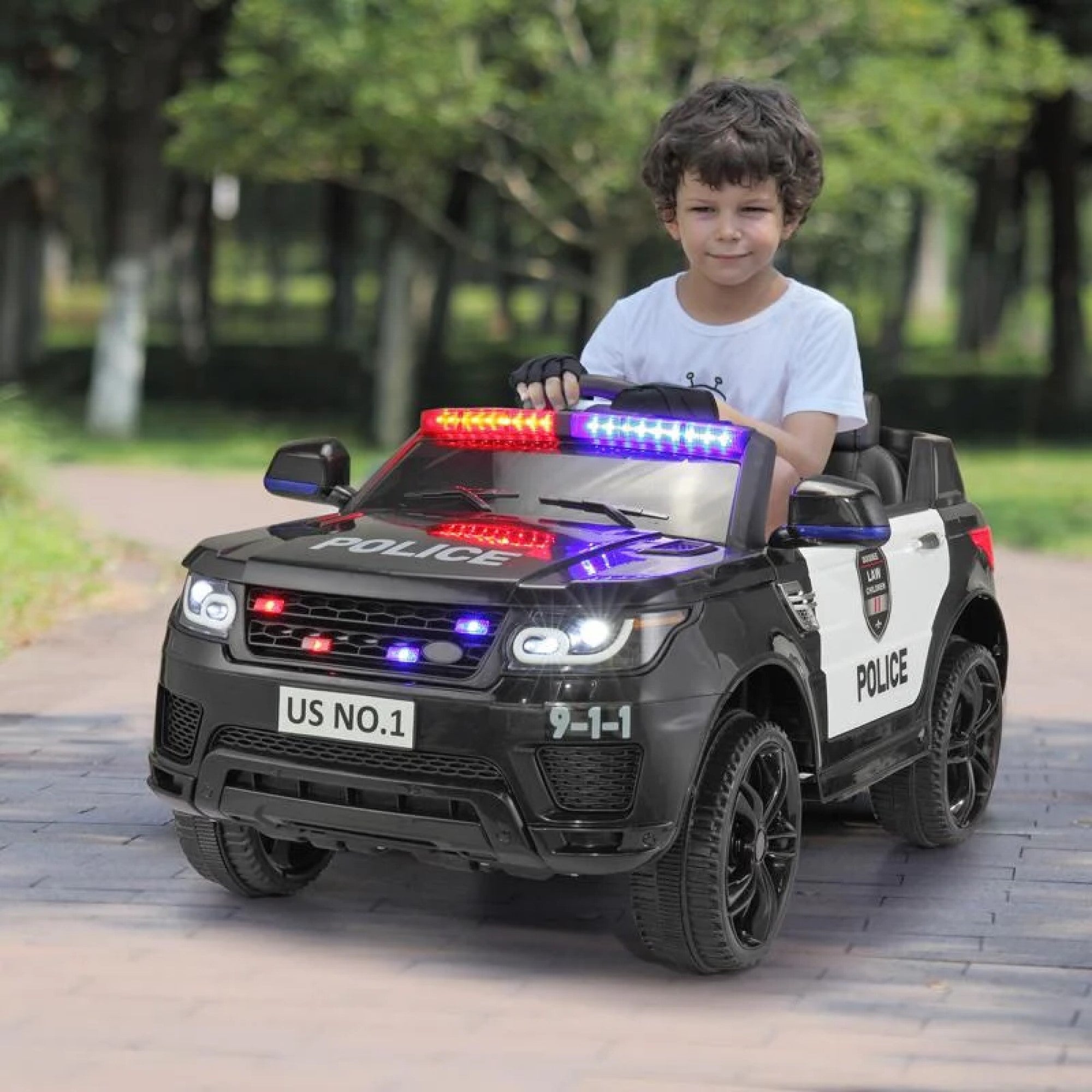 12 volt police car ride on