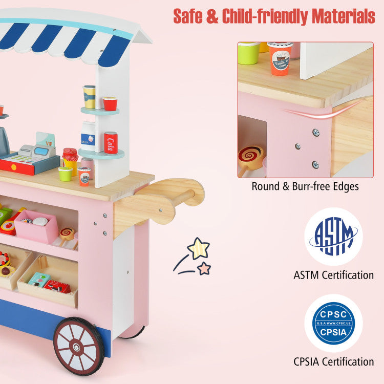  food cart toy set