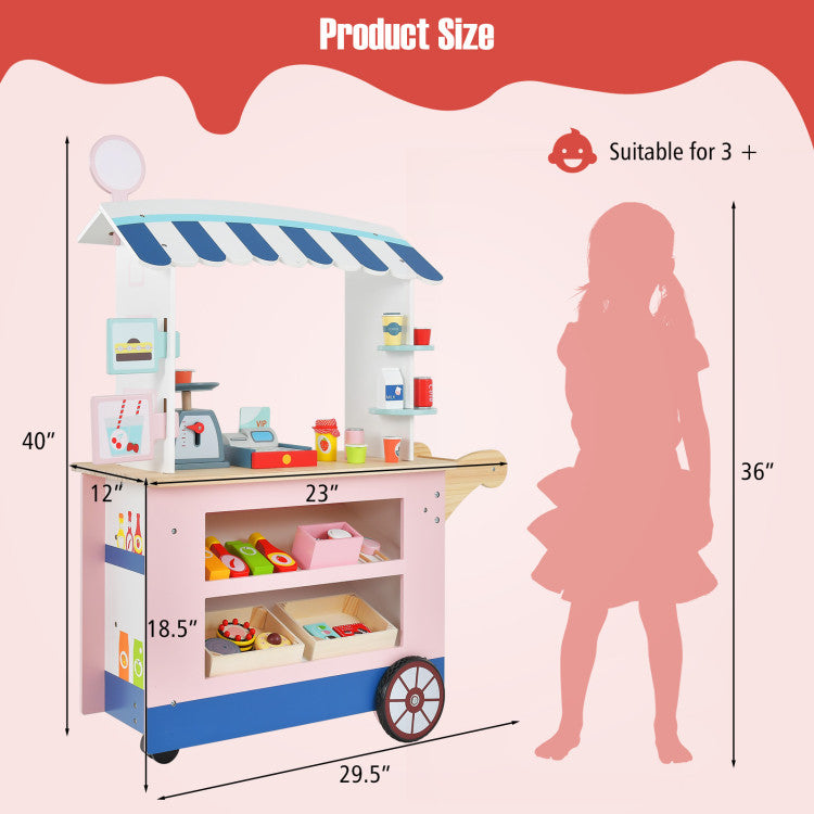  food cart toy set