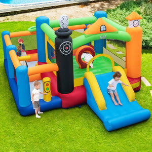 inflatable bounce house with blower