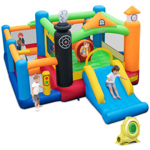 inflatable bounce house with blower