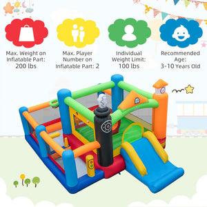 inflatable bounce house with blower