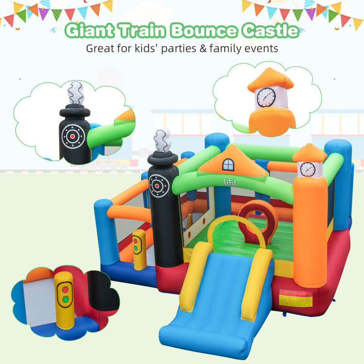 inflatable bounce house with blower