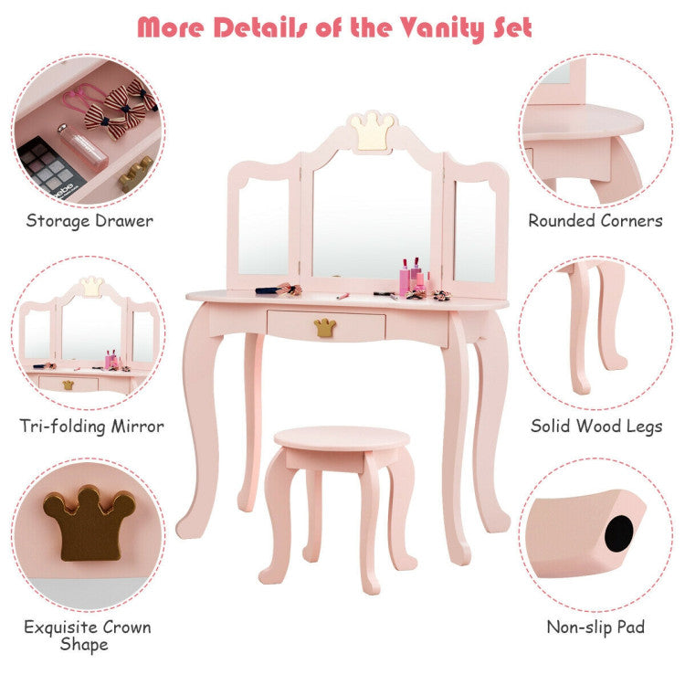 Princess Vanity Set for Kids