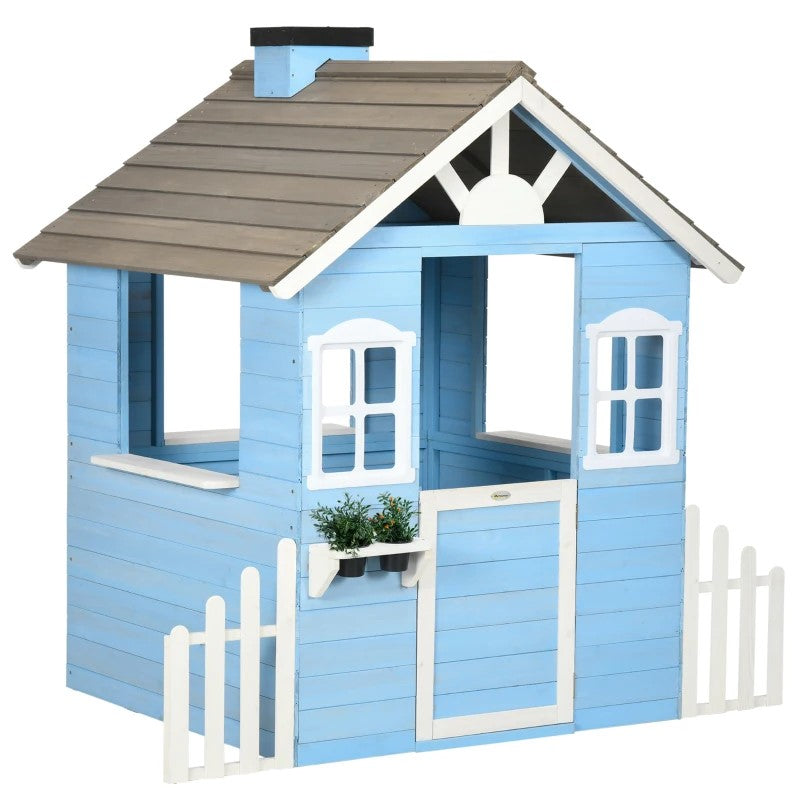 Kids Wooden Playhouse Toy