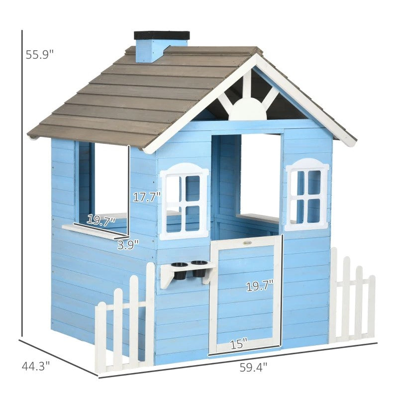 Kids Wooden Playhouse Toy