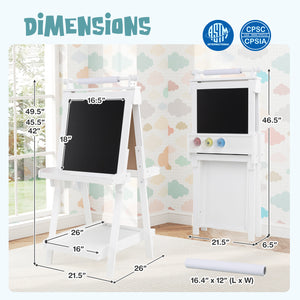 Height adjustable drawing board for growing children2