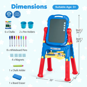 Height adjustable drawing board for growing children2