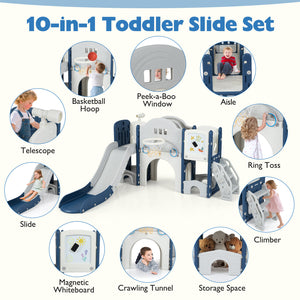 Toddler climber with anti-slip steps and safety handrails