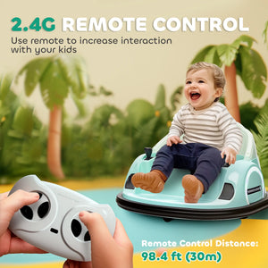 Battery-powered bumper car toy suitable for young children