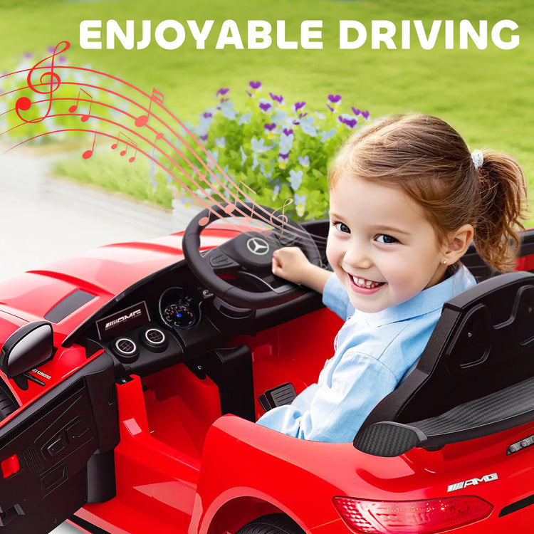 kids battery powered car with suspension for a comfortable ride