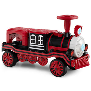 battery powered train ride on with removable chair