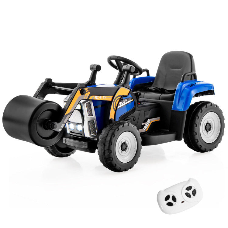 Battery-operated road roller toy for young children