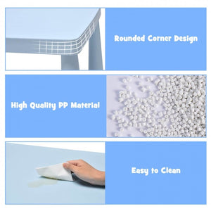 Stable and ergonomic toddler table and chair