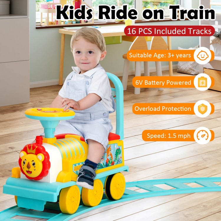 Ride-on train for indoor fun