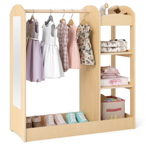 Boys dress-up closet for costume organization and storage