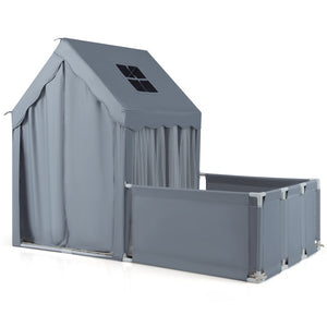 Breathable mesh tent for kids safe play area