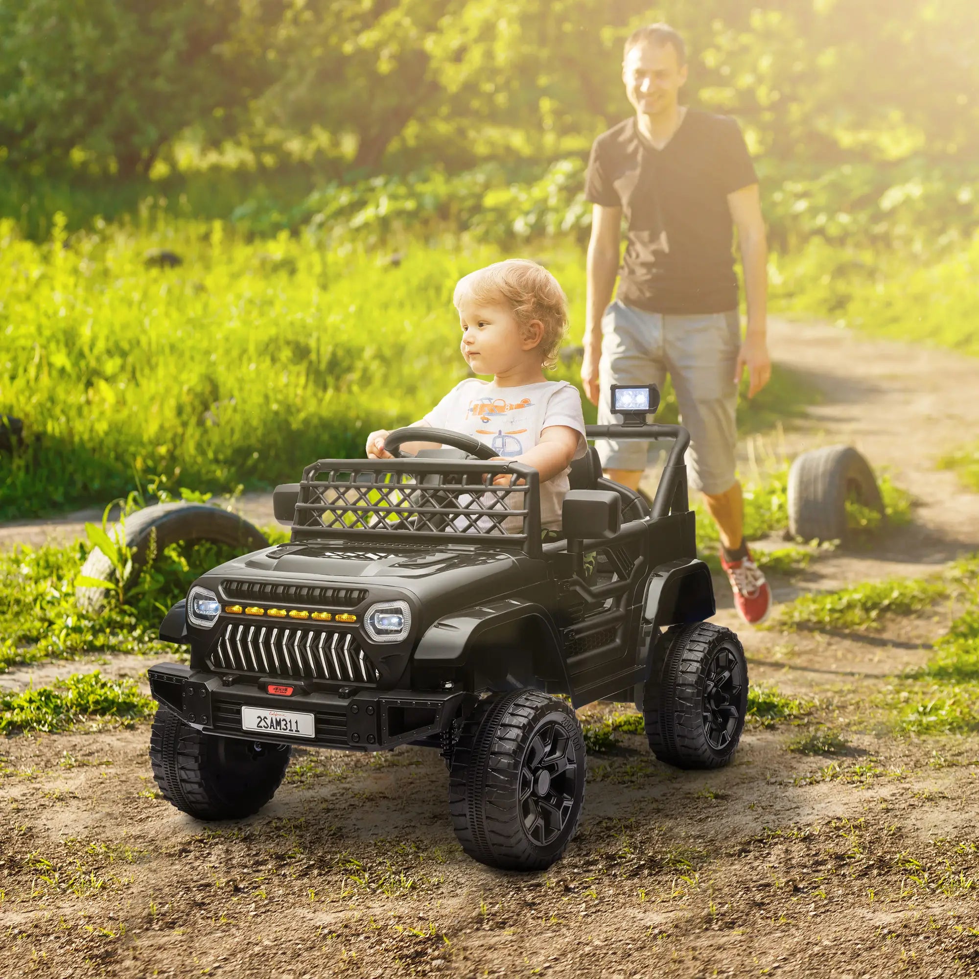 Qaba 12V kids ride-on truck with remote, similar to toddler bumper car 1-3