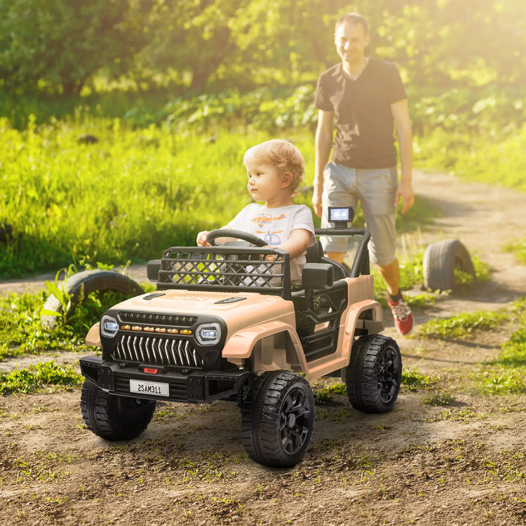 Black Qaba ride-on truck with remote like toddler bumper car with remote