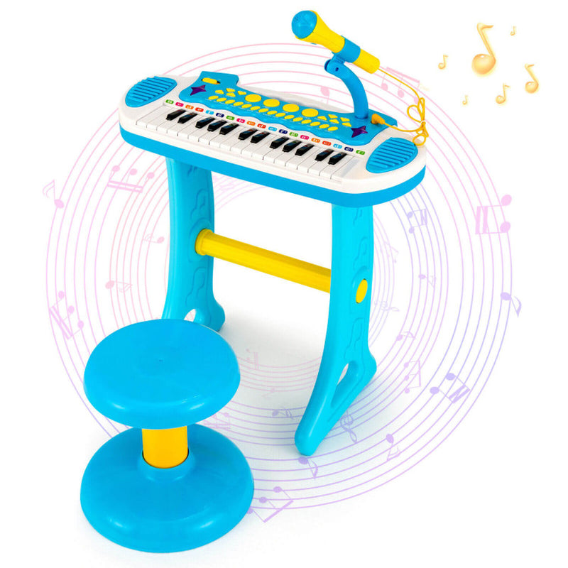 31-Key Kids Piano Keyboard Toy with Microphone and Multiple Sounds for Age 3+