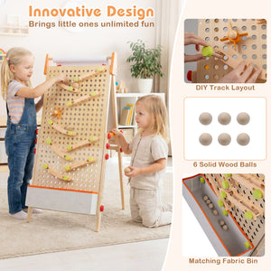 Double-sided chalkboard easel for kids drawing and writing1