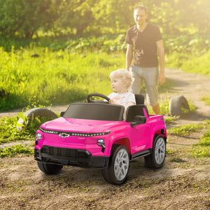 Licensed Chevrolet Silverado EV kids ride-on car with 12V battery