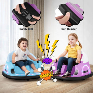 Child-friendly bumper ride-on vehicle