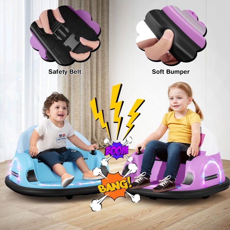 Child-friendly bumper ride-on vehicle