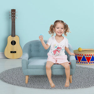 Sturdy back support of toddler sofa