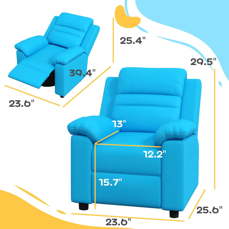 Fully assembled children’s lounger armchair