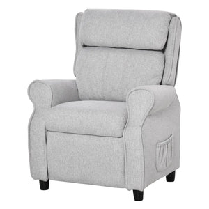 Children’s lounge chair with storage pockets