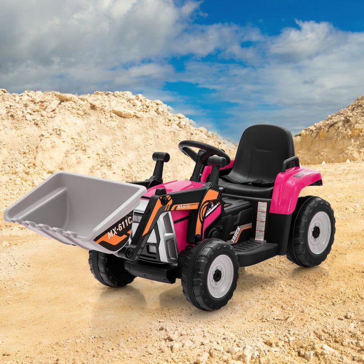 Children’s electric excavator with parental remote