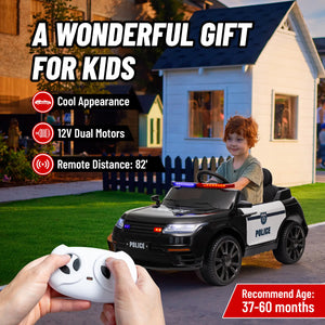 Children’s electric police car with remote control