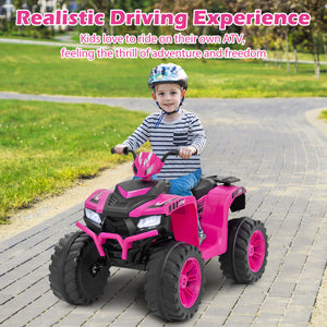 Children’s ride-on ATV with dual speed control