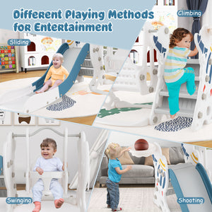 Enclosed climber with anti slip steps for kids