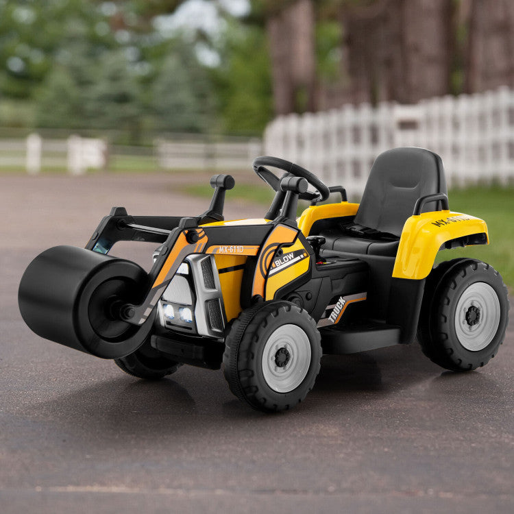 Construction ride-on toy with parental remote control