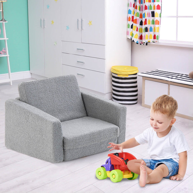 2-in-1 Convertible Kids Sofa and Lounger for Toddlers