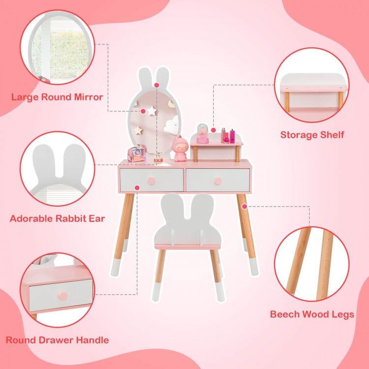 cute-rabbit-mirror-vanity-desk-for-girls