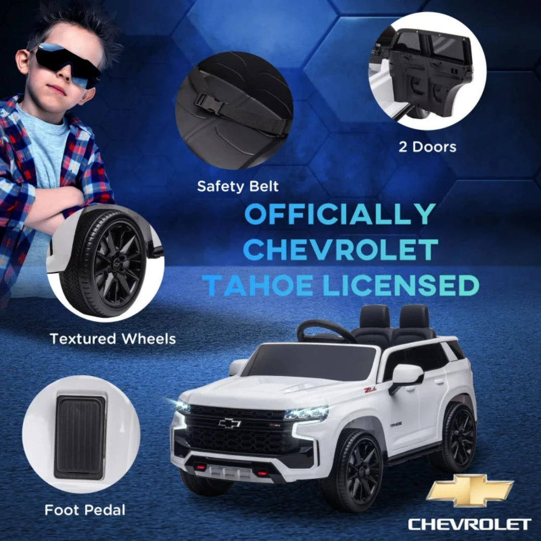 Chevrolet TAHOE Licensed Kids Ride on Car, 12V Battery Powered Kids Electric Car