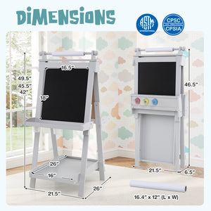 Double-sided drawing board for two children to create together2