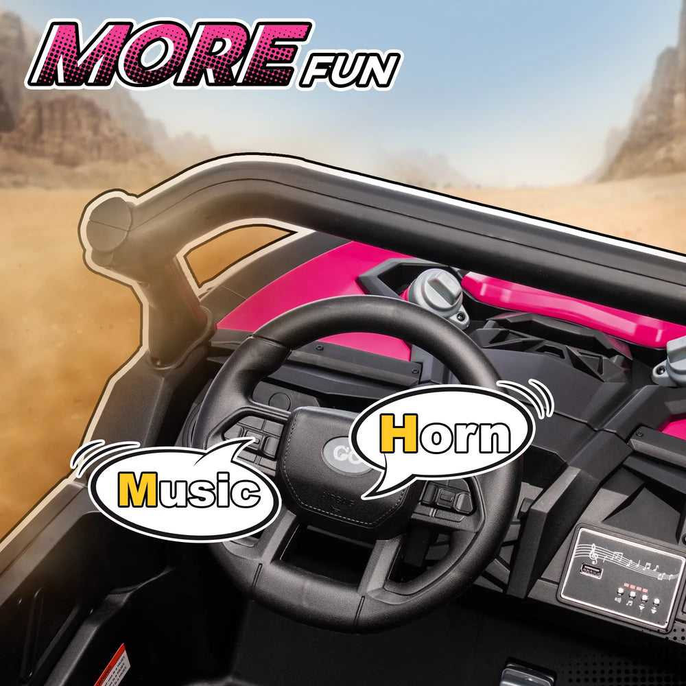 Detailed view of dual motor system and durable construction