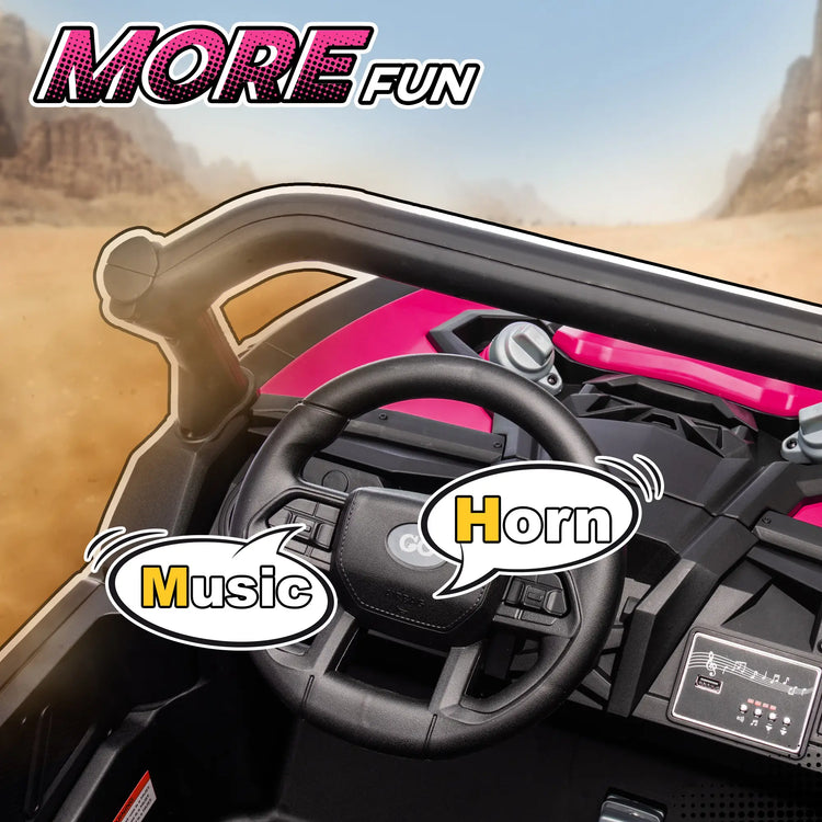 Detailed view of dual motor system and durable construction