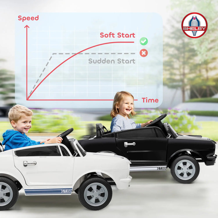 Dual motor kids car with 12V rechargeable battery