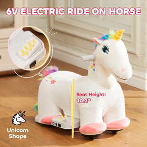 Durable and safe electric ride-on horse toy designed for toddlers