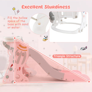 Easy to assemble kids slide and swing set