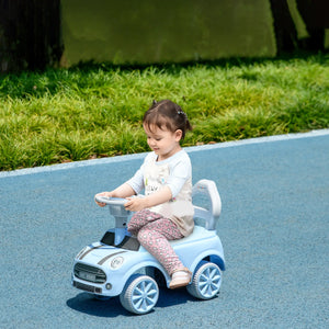 Easy assembly view of toddler ride-on car components