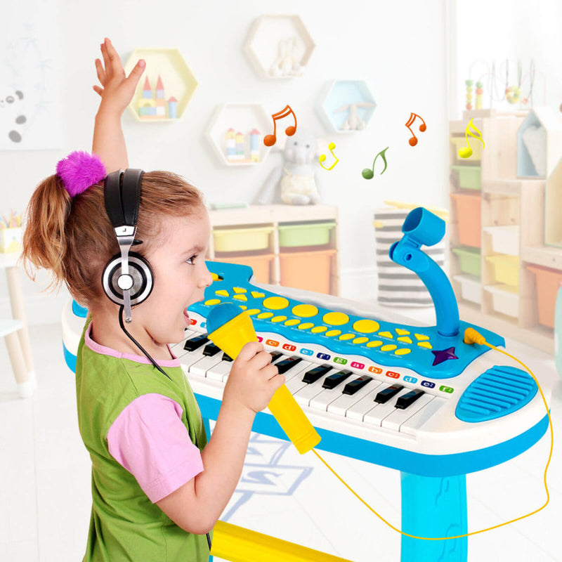 31-Key Kids Piano Keyboard Toy with Microphone and Multiple Sounds for Age 3+