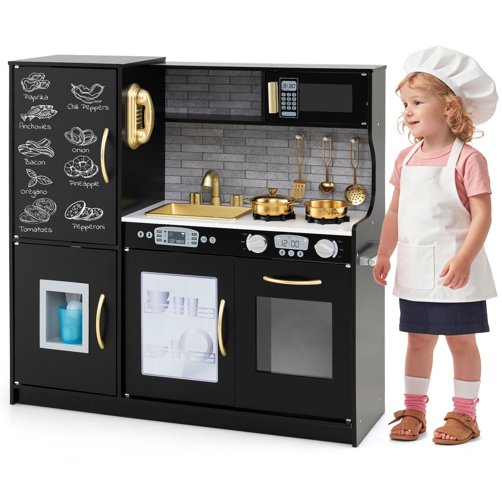 Educational pretend kitchen encouraging creativity and role play